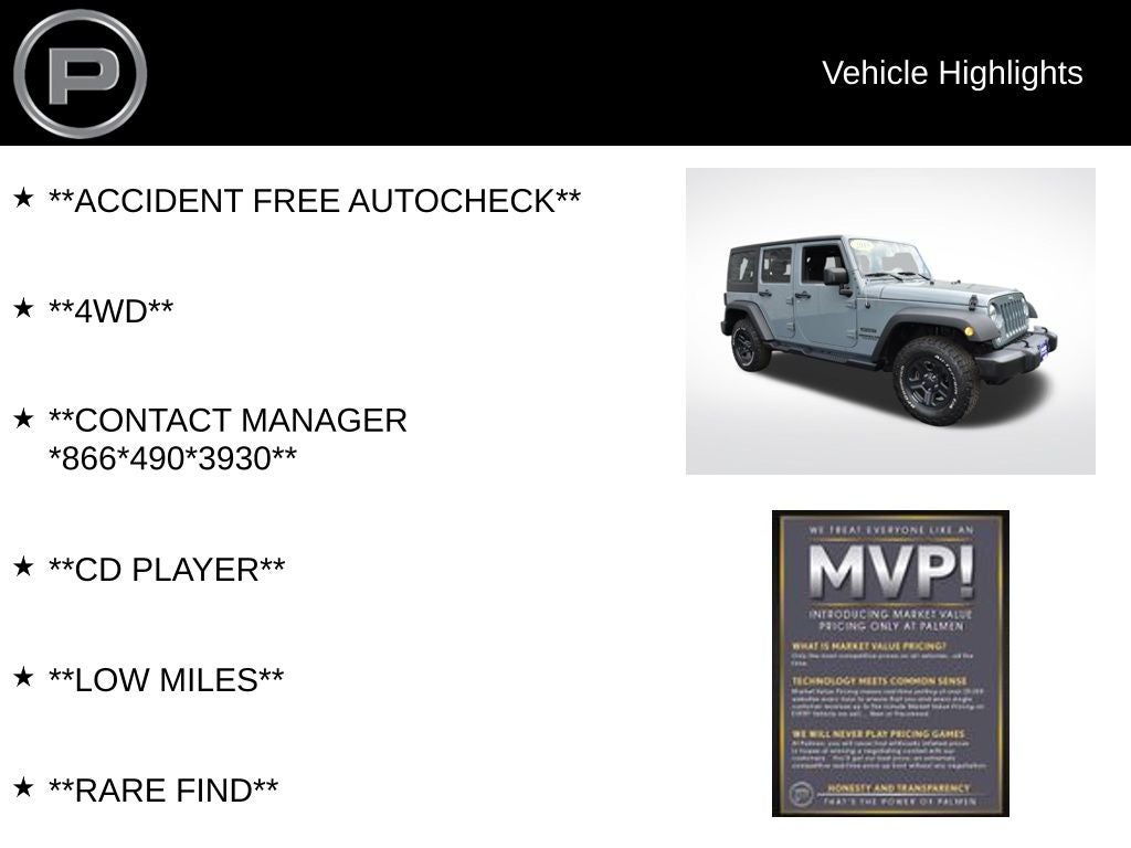 2015 Jeep Wrangler Unlimited Sport