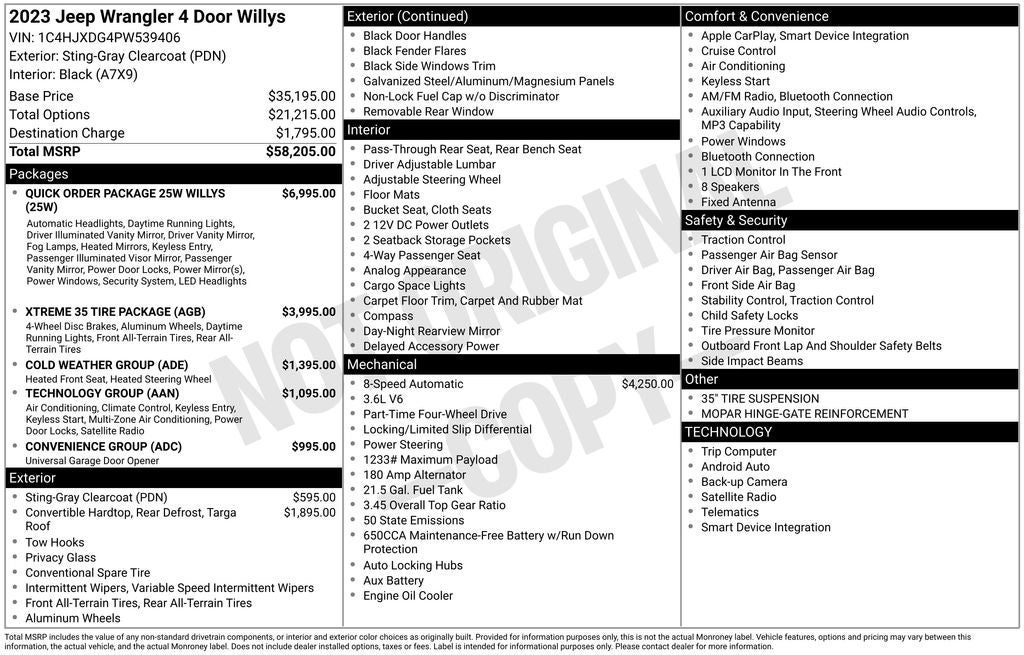 2023 Jeep Wrangler Willys