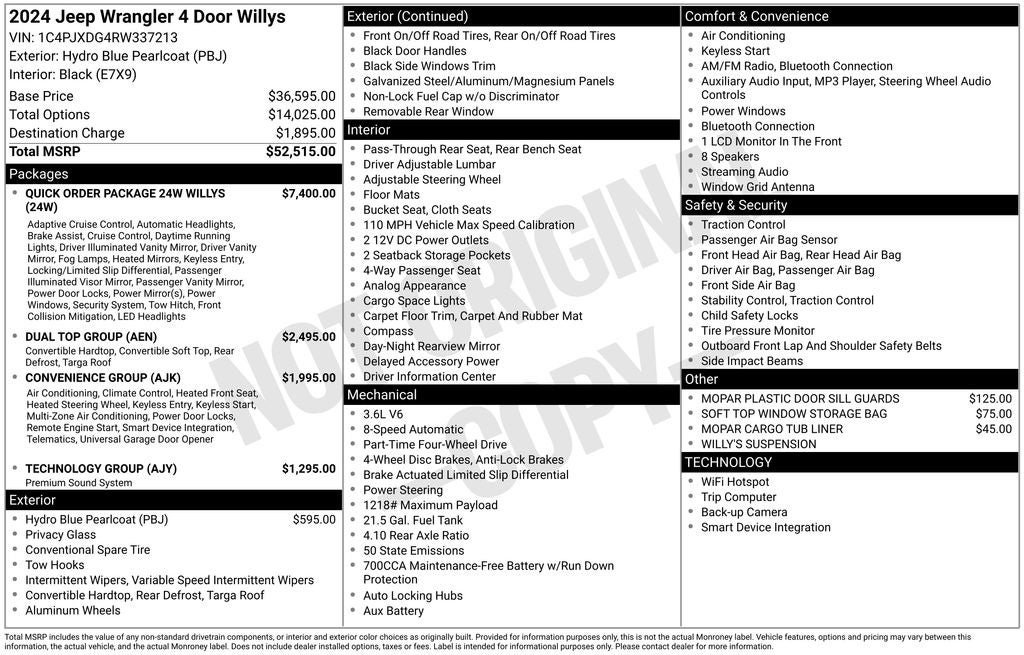 2024 Jeep Wrangler Willys