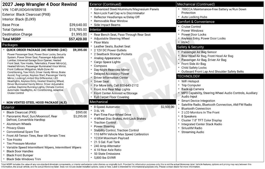 2027 Jeep Wrangler Rewind