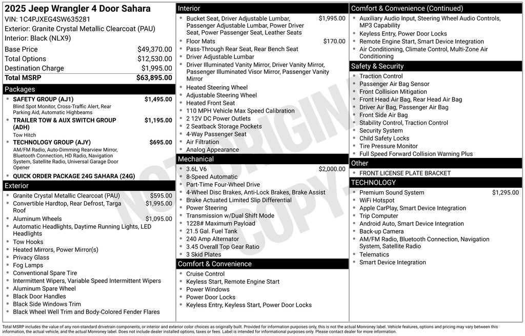 2025 Jeep Wrangler Sahara