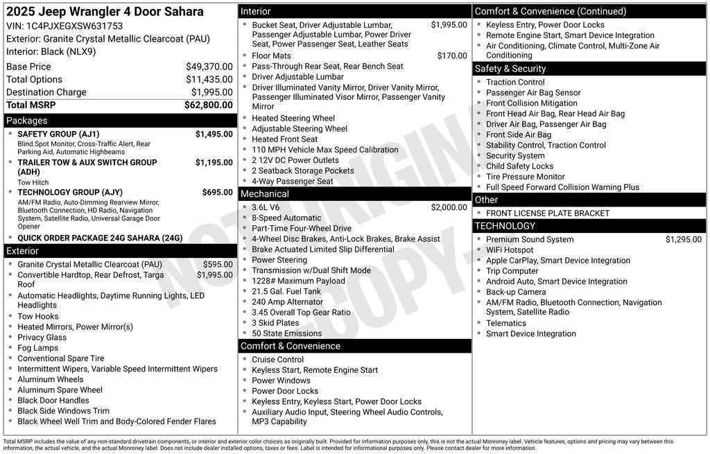 2025 Jeep Wrangler Sahara