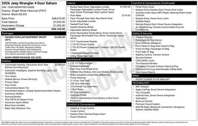 2026 Jeep Wrangler Sahara