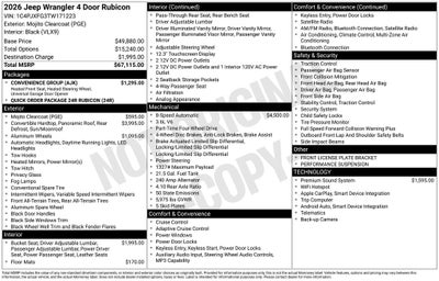2026 Jeep Wrangler Rubicon