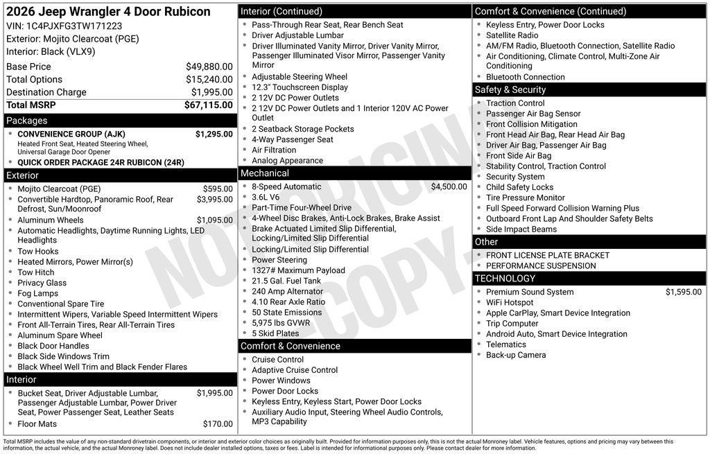 2026 Jeep Wrangler Rubicon