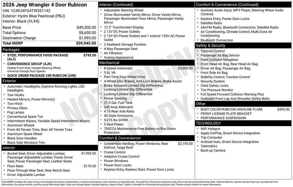 2026 Jeep Wrangler Rubicon