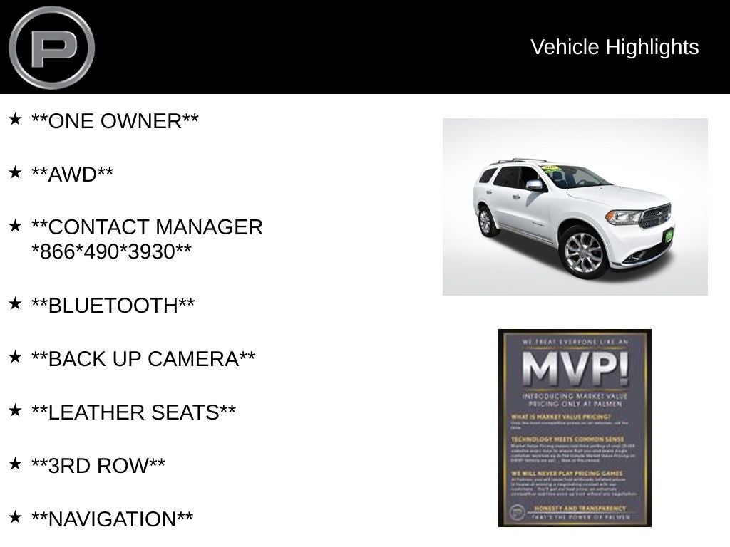 2017 Dodge Durango Citadel