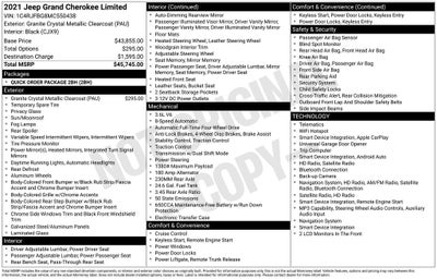 2021 Jeep Grand Cherokee Limited