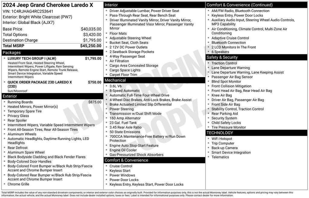 2024 Jeep Grand Cherokee Laredo X