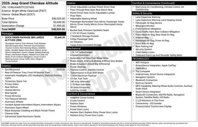 2026 Jeep Grand Cherokee Altitude