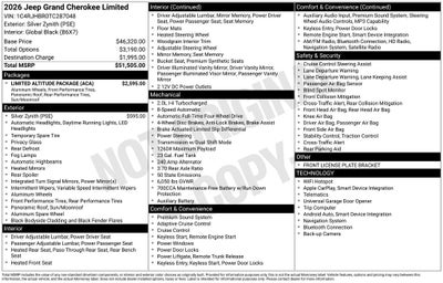 2026 Jeep Grand Cherokee Limited