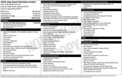 2026 Jeep Grand Cherokee Limited