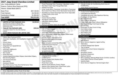 2027 Jeep Grand Cherokee Limited