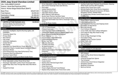 2026 Jeep Grand Cherokee Limited