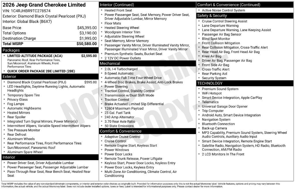 2026 Jeep Grand Cherokee Limited