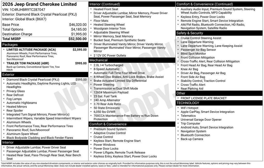 2026 Jeep Grand Cherokee Limited