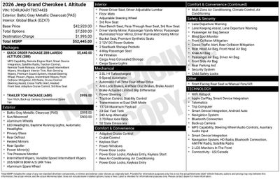 2026 Jeep Grand Cherokee L Altitude