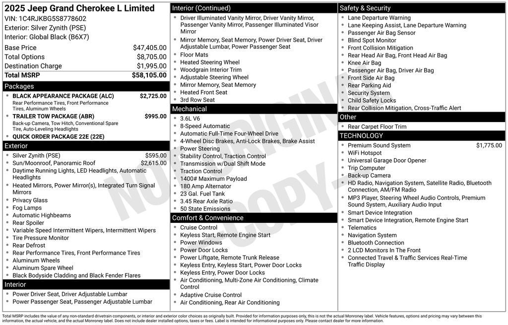 2025 Jeep Grand Cherokee L Limited