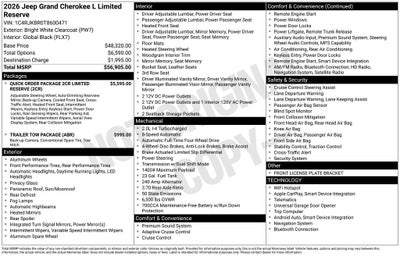 2026 Jeep Grand Cherokee L Limited Reserve
