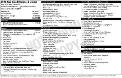 2026 Jeep Grand Cherokee L Limited