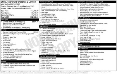 2026 Jeep Grand Cherokee L Limited