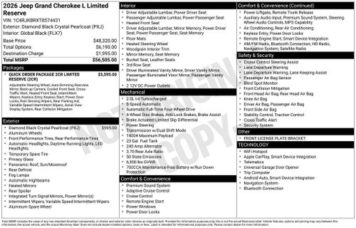 2026 Jeep Grand Cherokee L Limited