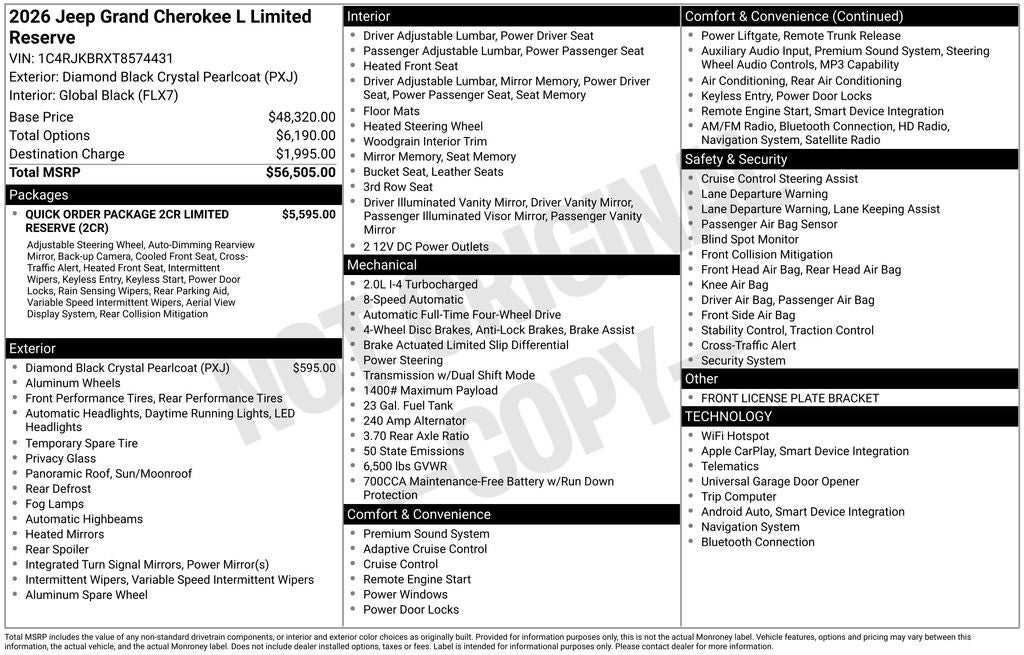 2026 Jeep Grand Cherokee L Limited