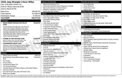 2026 Jeep Wrangler Willys