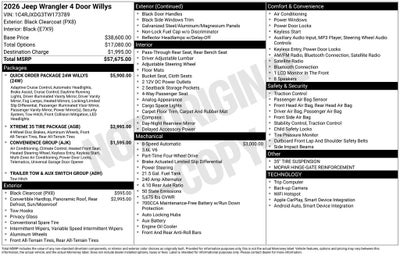 2026 Jeep Wrangler Willys