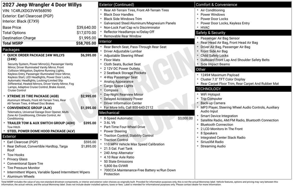 2027 Jeep Wrangler Willys
