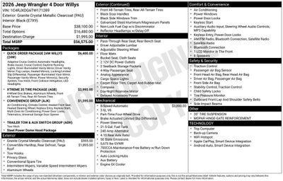 2026 Jeep Wrangler Willys