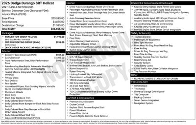 2026 Dodge Durango SRT Hellcat