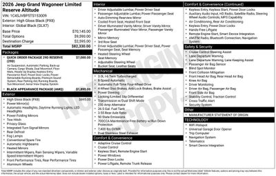 2026 Jeep Grand Wagoneer Limited Reserve