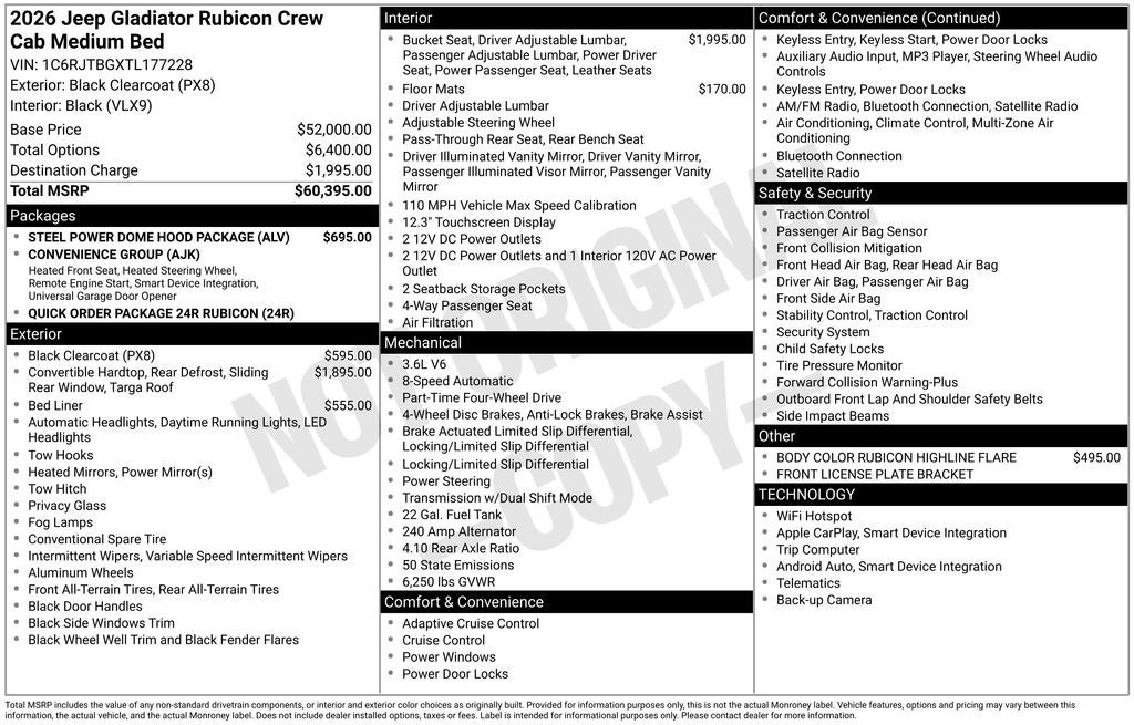 2026 Jeep Gladiator Rubicon
