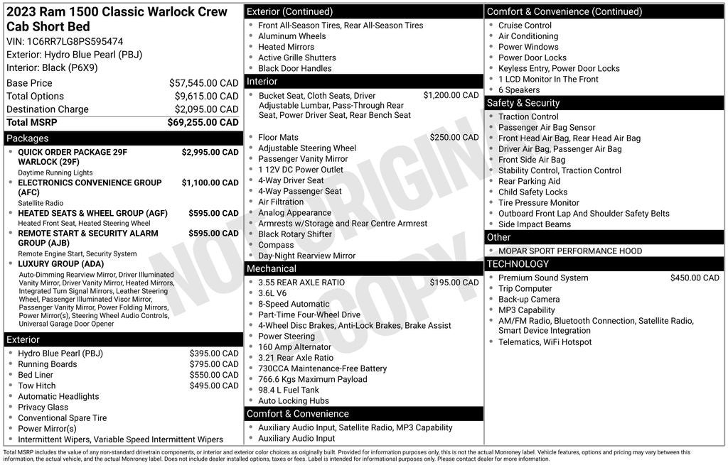 2023 RAM 1500 Classic Warlock