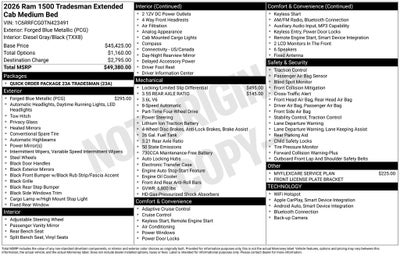 2026 RAM 1500 Tradesman