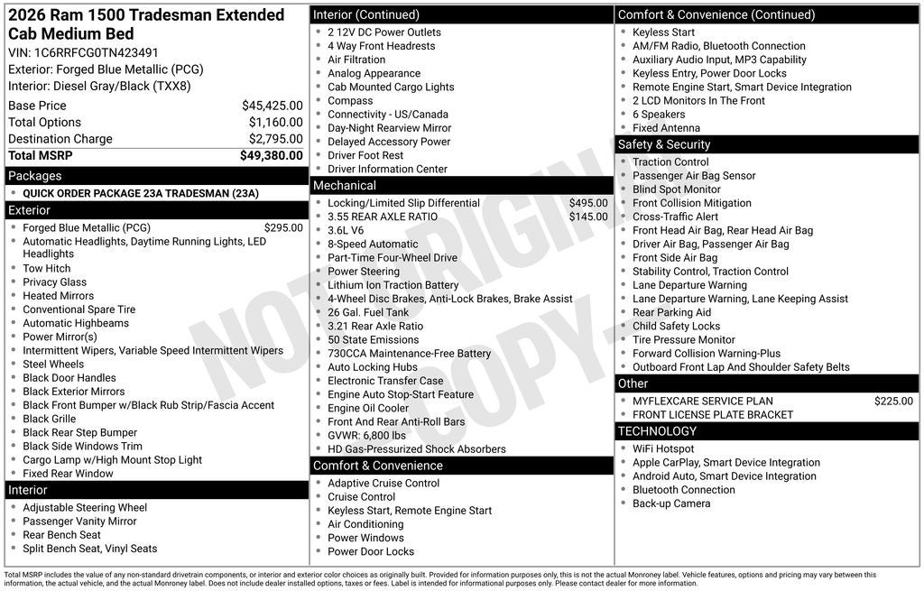 2026 RAM 1500 Tradesman