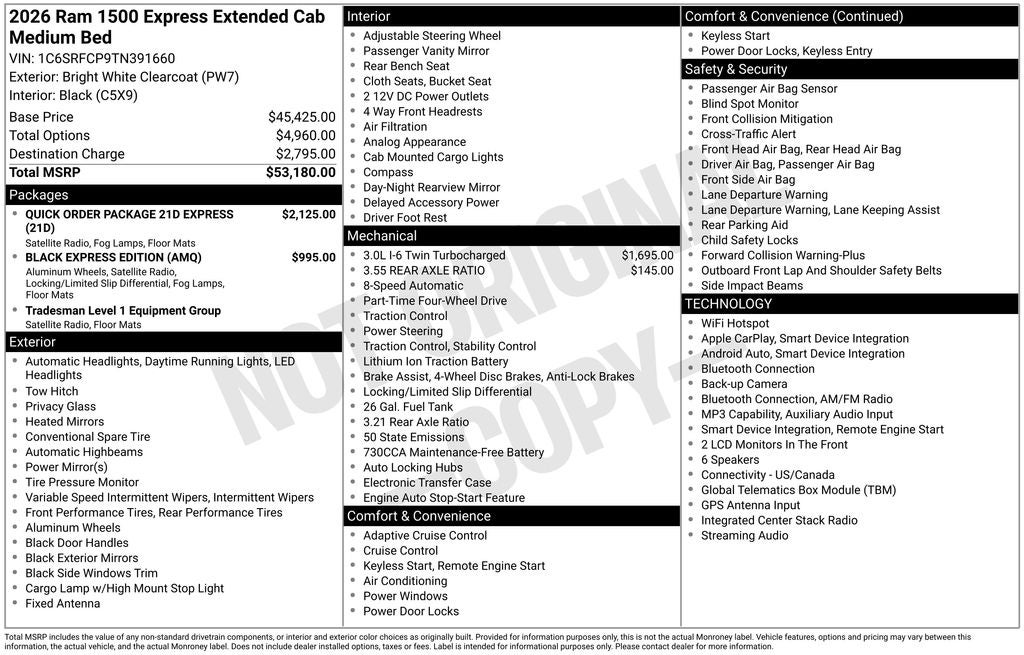 2026 RAM 1500 Express