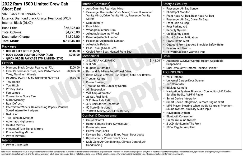 2022 RAM 1500 Limited