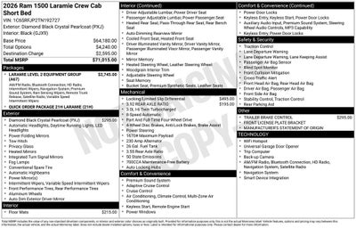 2026 RAM 1500 Laramie