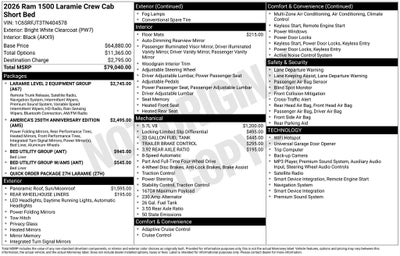 2026 RAM 1500 Laramie