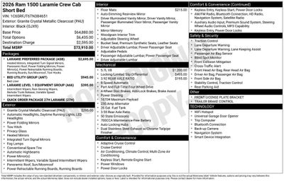 2026 RAM 1500 Laramie