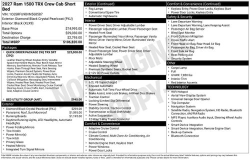 2027 RAM 1500 RHO