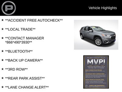 2018 Chevrolet Traverse LT Cloth w/1LT