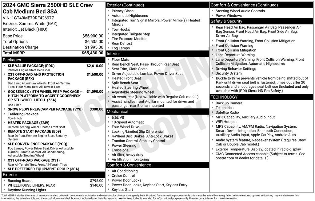 2024 GMC Sierra 2500HD SLE