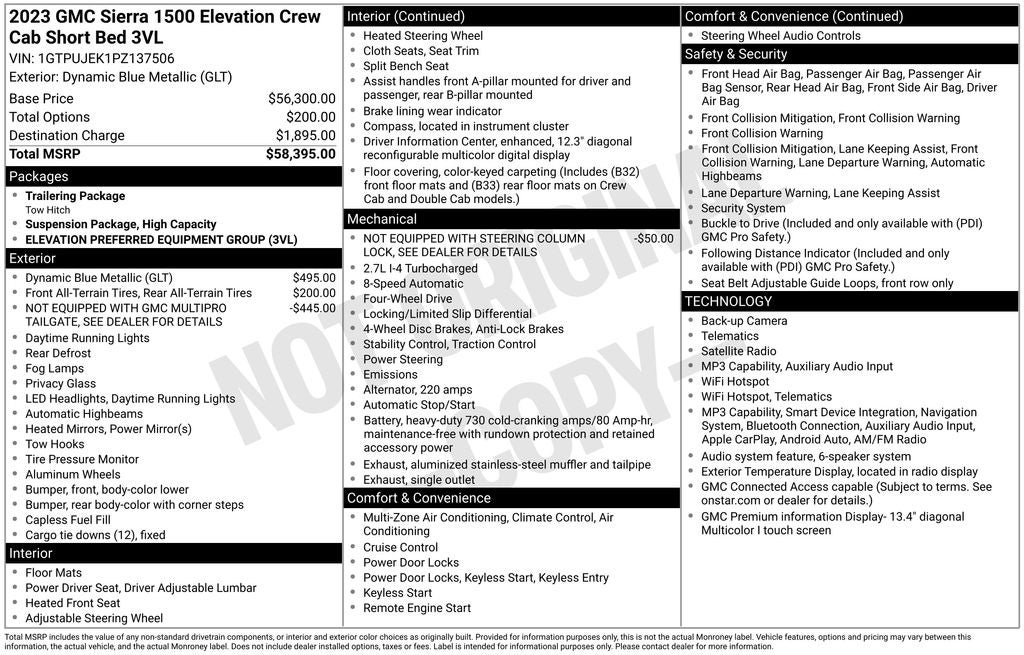 2023 GMC Sierra 1500 Elevation