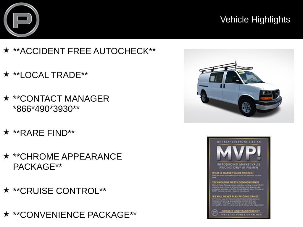 2017 GMC Savana 2500 Work Van