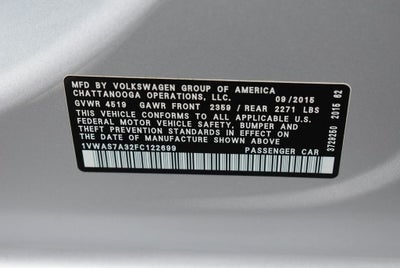 2015 Volkswagen Passat 1.8T Limited Edition