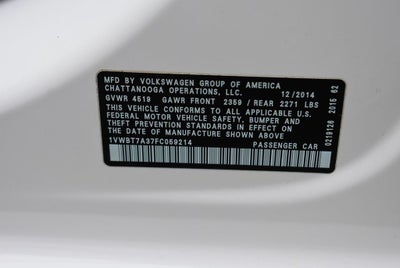 2015 Volkswagen Passat 1.8T Sport