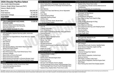 2026 Chrysler Pacifica Select
